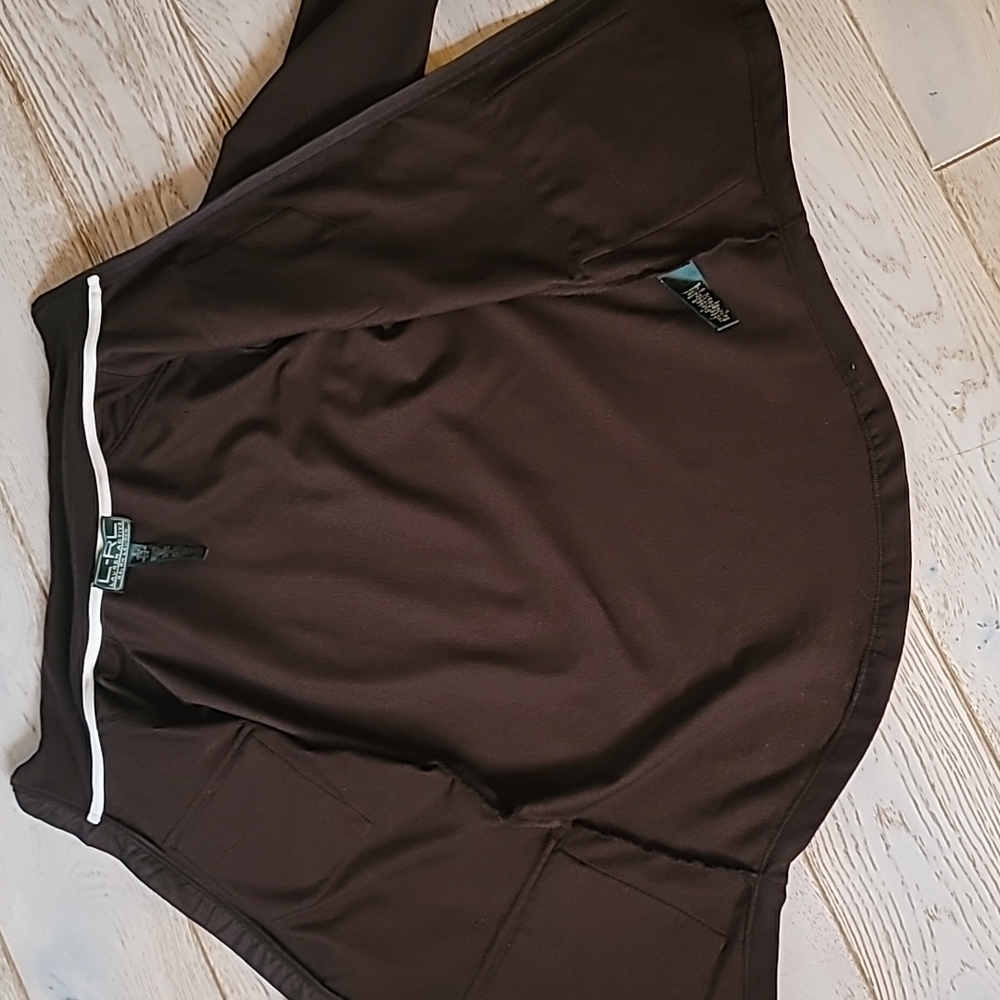 L-RL Ralph Lauren Active Brown chore utility style knit jacket womens S - Picture 3 of 4